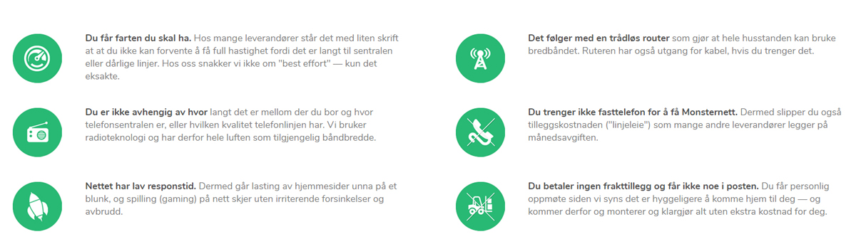 Mange fordeler med stabilt hyttebredbånd fra Monsternett.